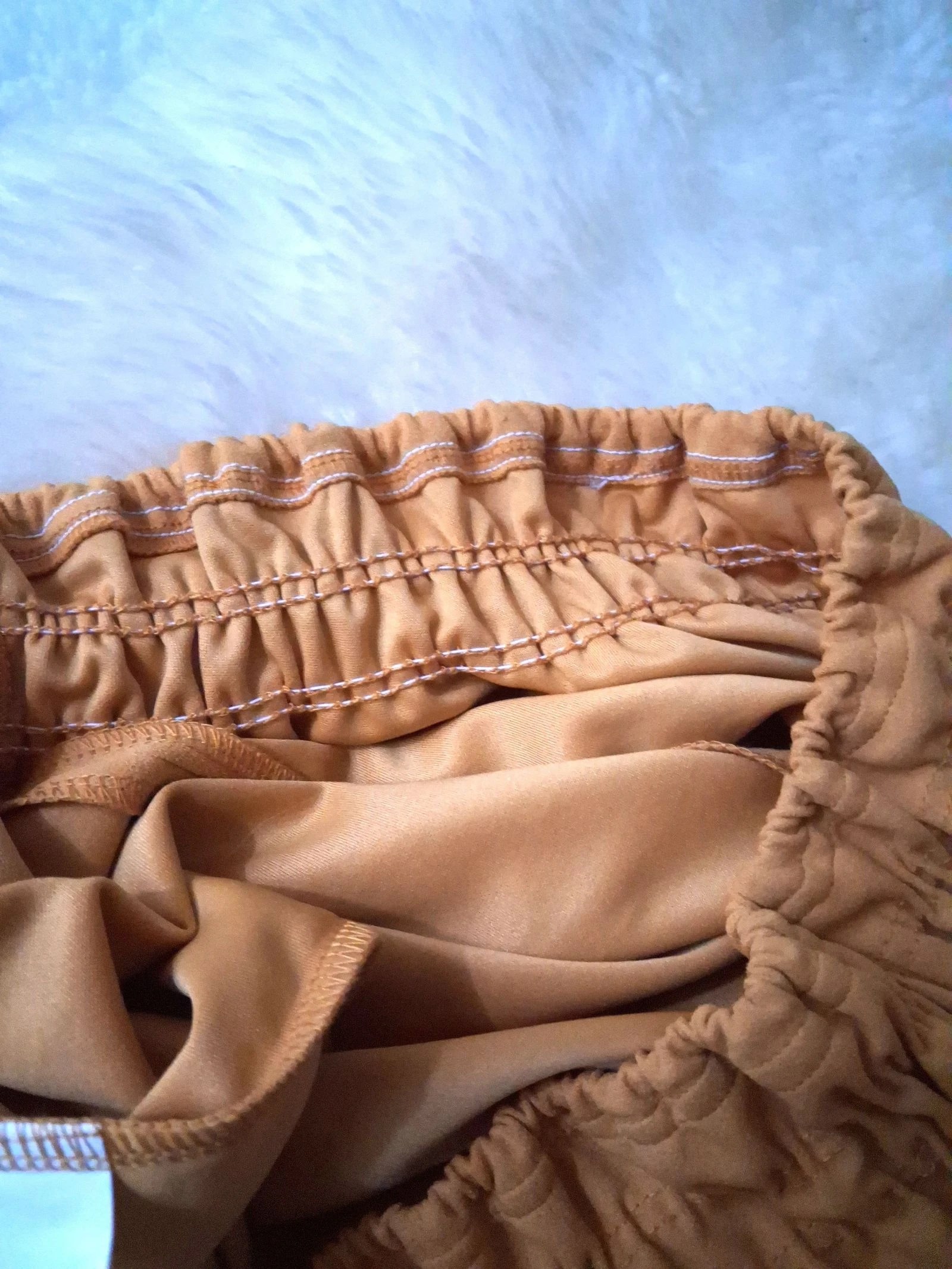 Light mustard-colored skirt size 42 – photo 5